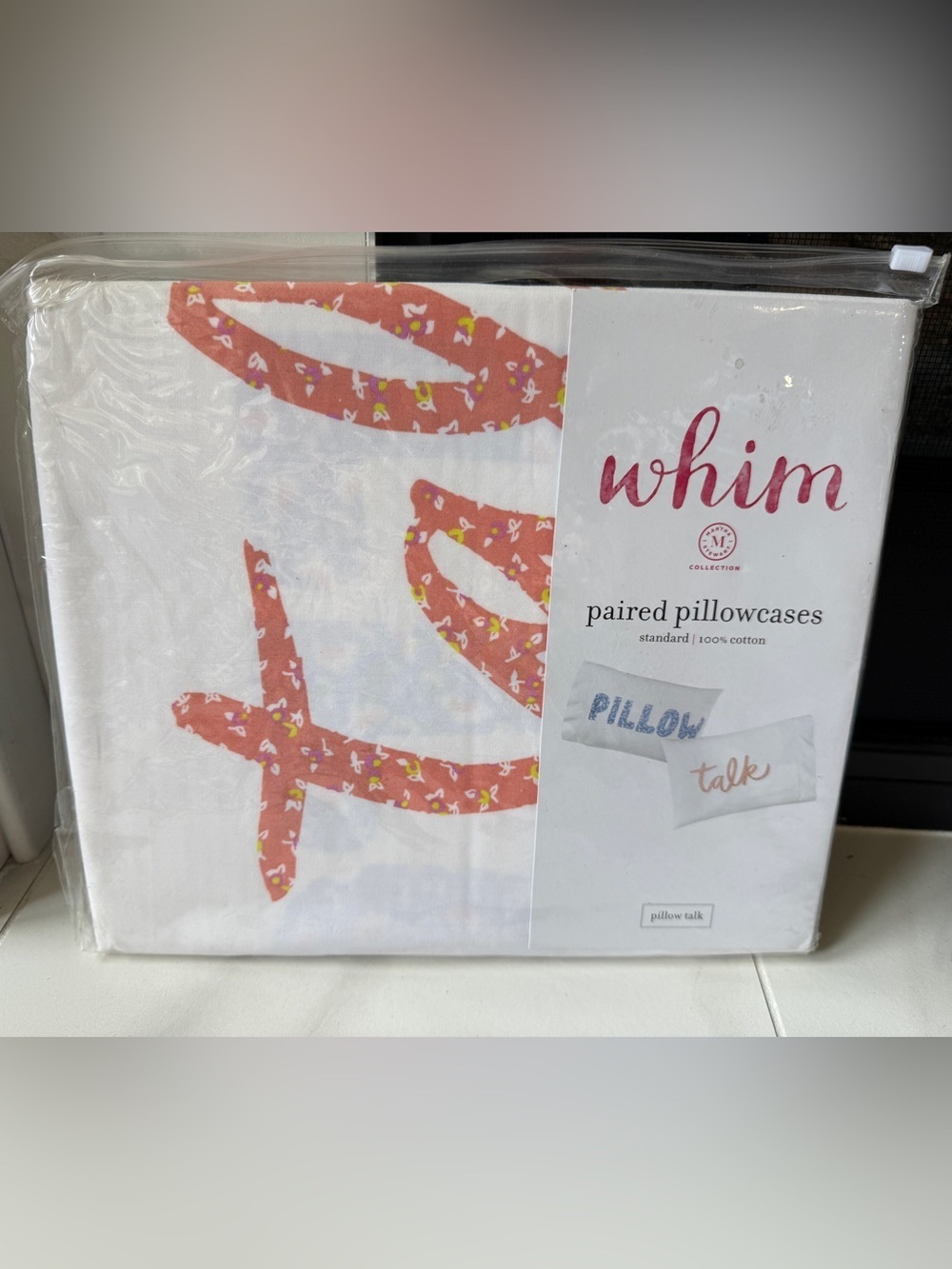 Pillow Talk Pillow Case Set NWT Standard Dorm Ready Gift Fun